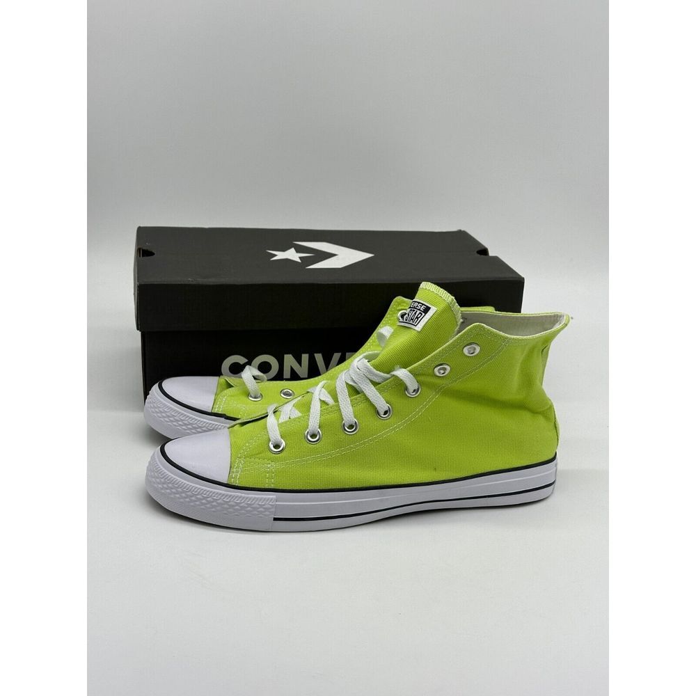 Converse Lime Green High-Top Sneakers